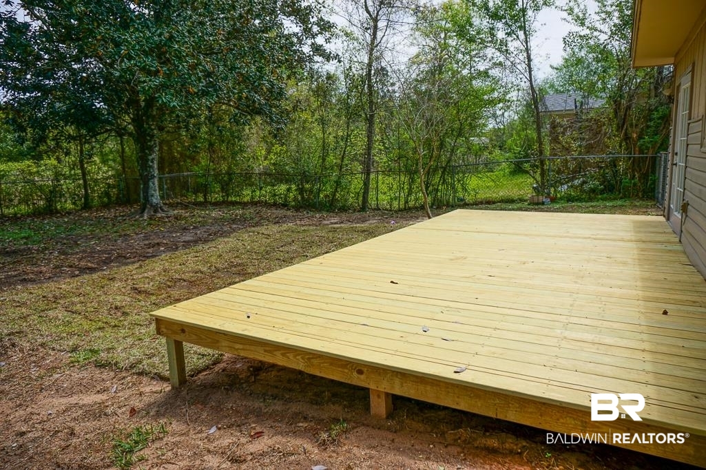 4377 Fathbrook Lane Mobile, AL 36693 - Photo 18 of 19 Deck featuring a fenced backyard