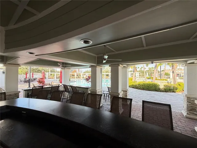 a view of a living room with furniture