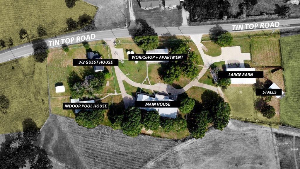 3952 Tin Top Road Weatherford, TX 76087 - Photo 1 of 39 an aerial view of a house with swimming pool and outdoor seating