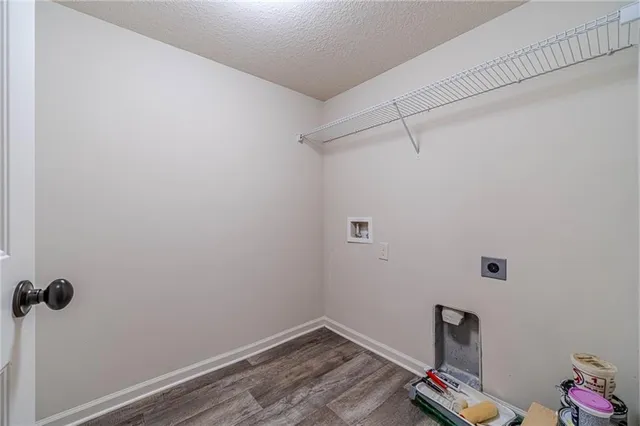 a view of a room with rack on the wall