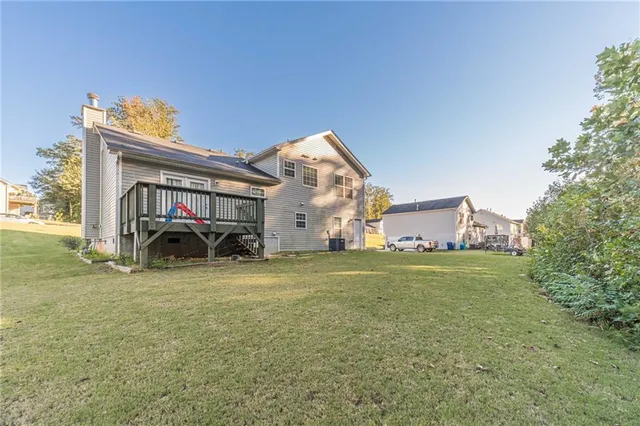 a view of a house with a outdoor space