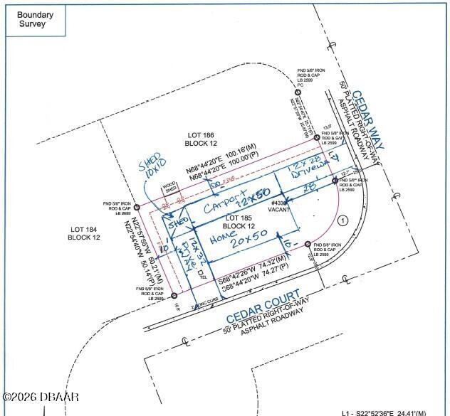 4332 Cedar Way Edgewater, FL 32141 - Photo 3 of 35 4332 Cedar Way Site Plan County Approved