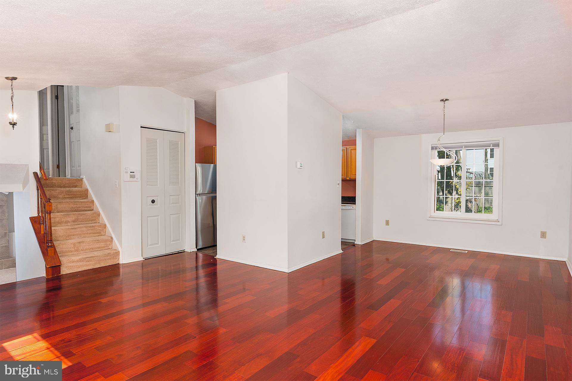 Main level into open living /dining area & kitchen
