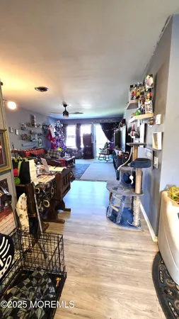 a living room filled with furniture