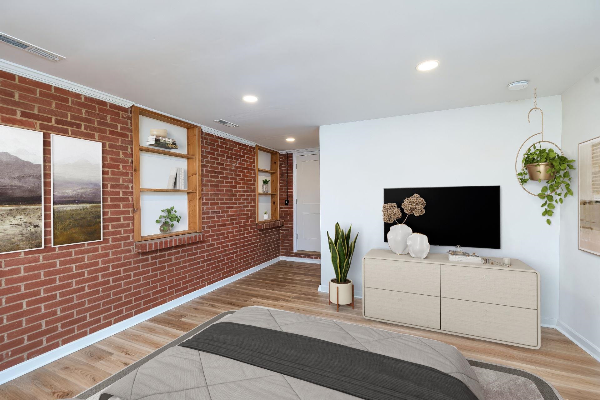 1064 Ladd Road Waynesboro, VA 22980 - Photo 25 of 51 a living room with furniture and a flat screen tv