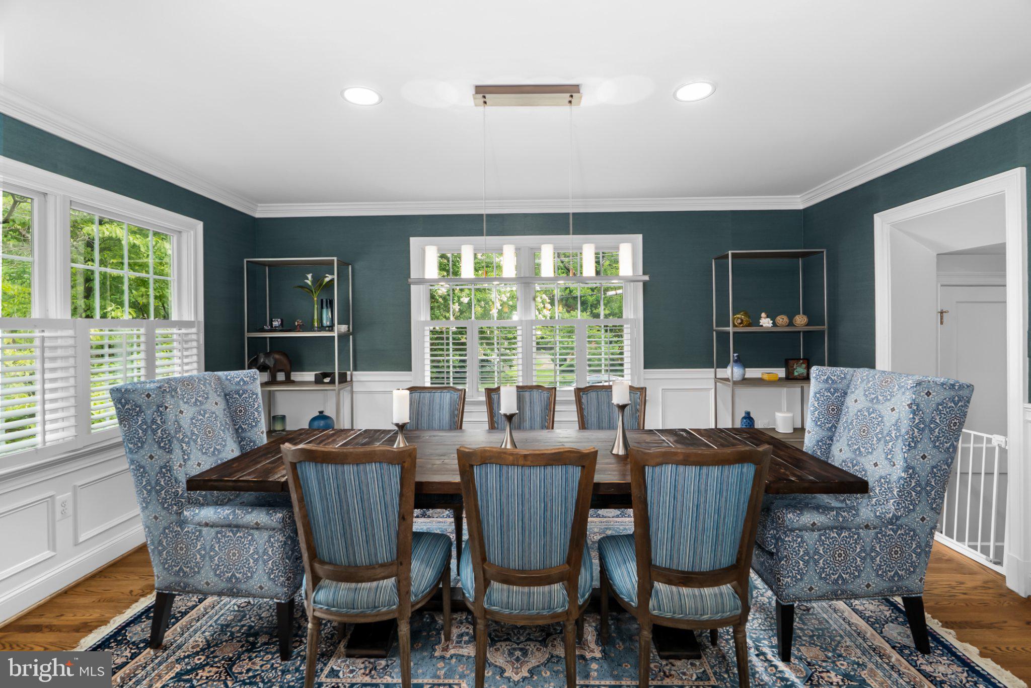 1000 West Braddock Road Alexandria, VA 22302 - Photo 14 of 55 Elegant dining space with vibrant hues.