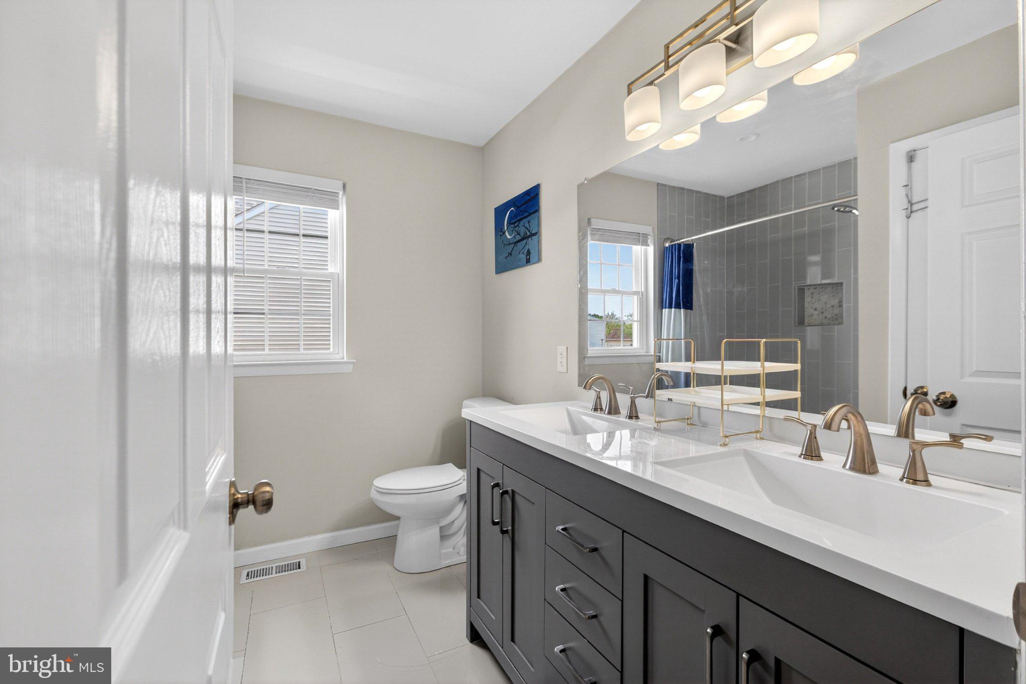 114 Sunset Drive Mount Royal, NJ 08061 - Photo 18 of 74 Sleek modern bathroom oasis.