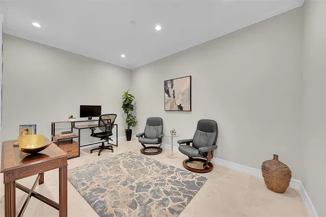 a view of a hallway with interior of house