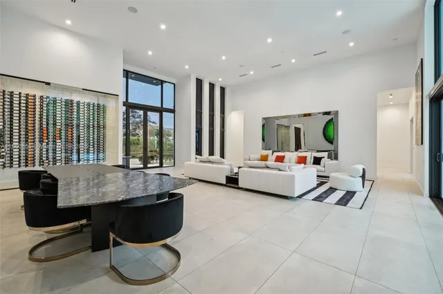 a room with furniture and a window