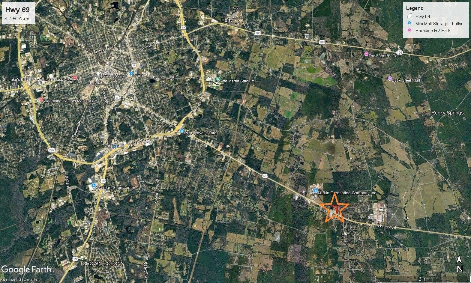 6343 Highway 69 Lufkin, TX 75901 - Photo 2 of 3 a view of a city