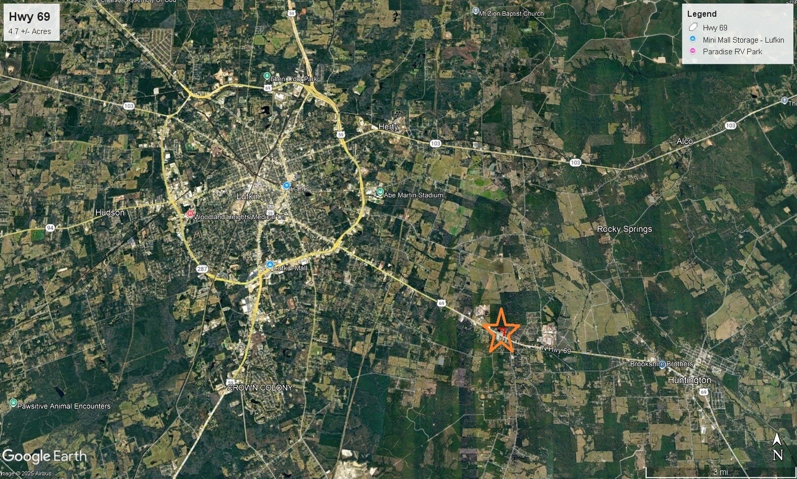 6343 Highway 69 Lufkin, TX 75901 - Photo 3 of 3 a view of a tree in a forest