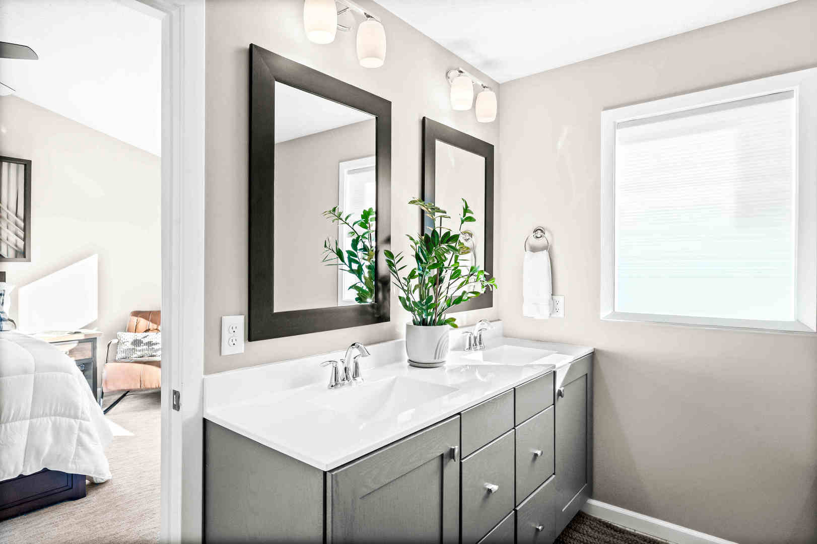 3615 Silverado Trail Normal, IL 61761 - Photo 20 of 37 a bathroom with a sink and a mirror