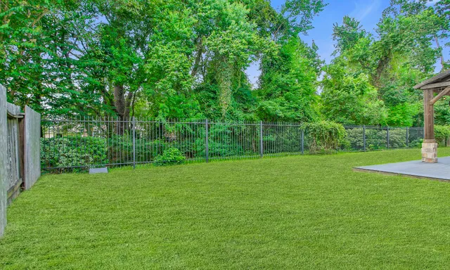 a view of a green yard