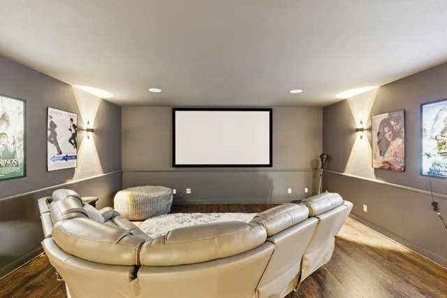 a living room with furniture and window