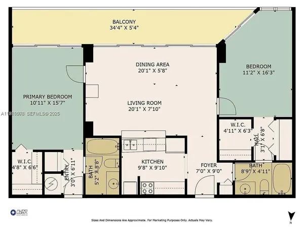 $2,800 | 7601 East Treasure Drive, Unit 2222, North Bay Village, FL 33141