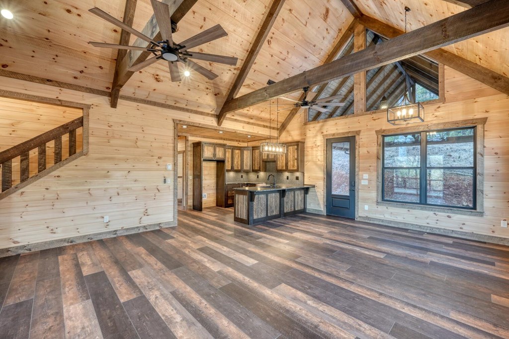 250 Wolfcreek Road Mineral Bluff, GA 30559 - Photo 32 of 59 a view of a room with wooden walls