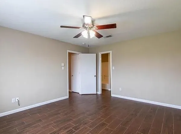 wooden floor in an empty room