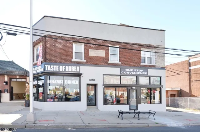a view of a building with a outdoor space