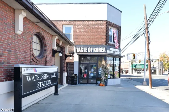 a view of shops in a street