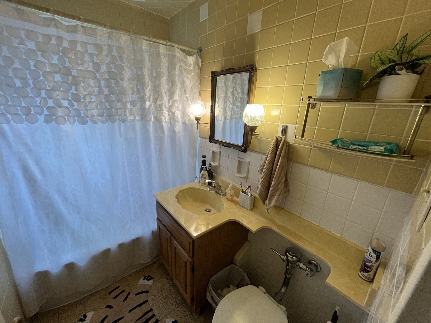 2909 North Sheridan Road, Unit 809 Chicago, IL 60657 - Photo 7 of 16 a bathroom with a sink and mirror with toilet