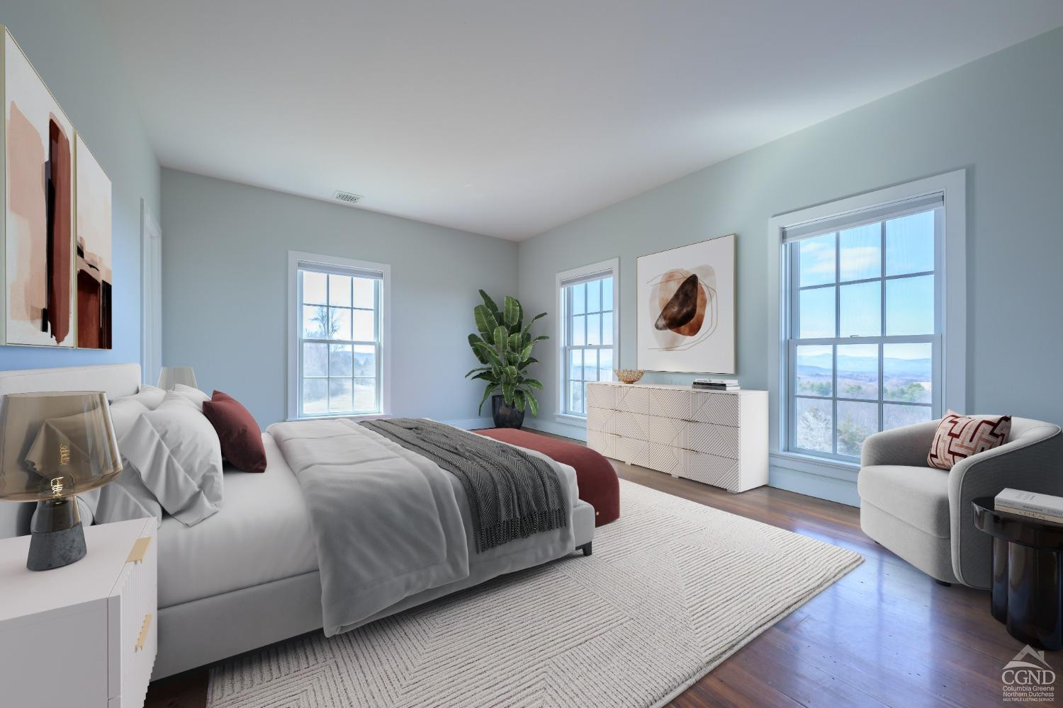 38 Miller Farm Road Claverack, NY 12413 - Photo 18 of 37 a bedroom with a bed and glass window