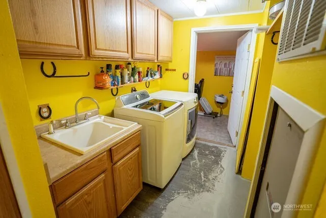 a bedroom with a bed and a view of walk in closet