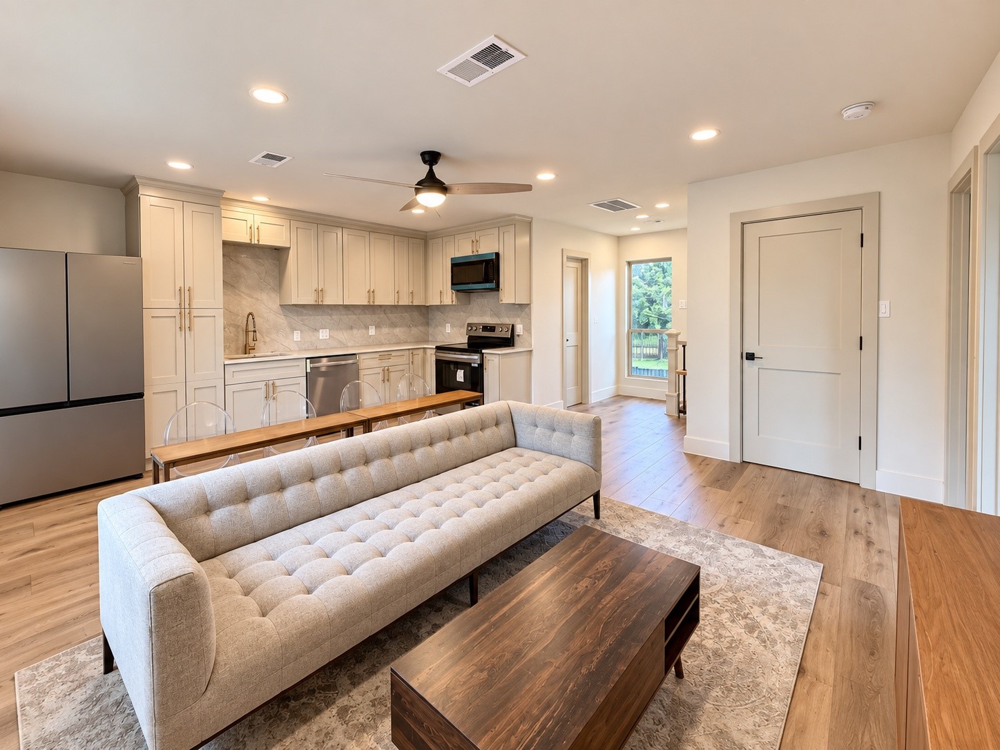1031 Richelieu Lane Houston, TX 77018 - Photo 19 of 29 Guest suite for flexible living – West Elm sofa stays!