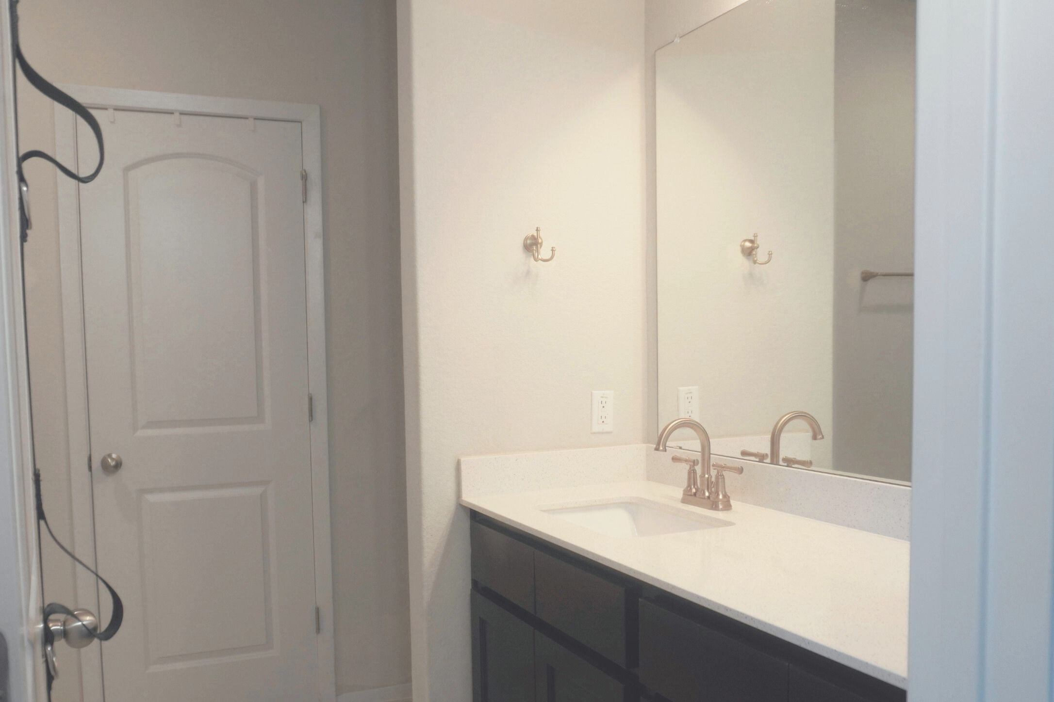 153 Blue Agate Court Jarrell, TX 76537 - Photo 18 of 20 a bathroom with a sink and a mirror