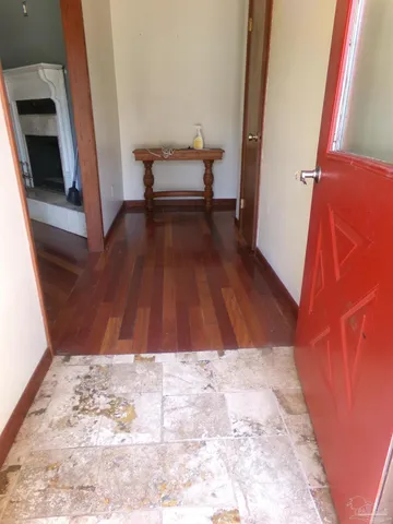 a view of wooden floor in a room