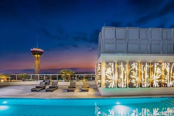 a view of a living room and a garage
