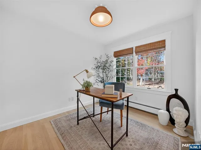 a view of a work space with furniture