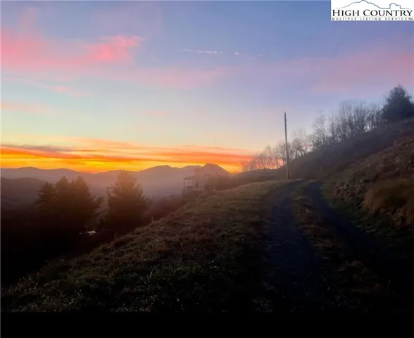a view of an ocean from a yard