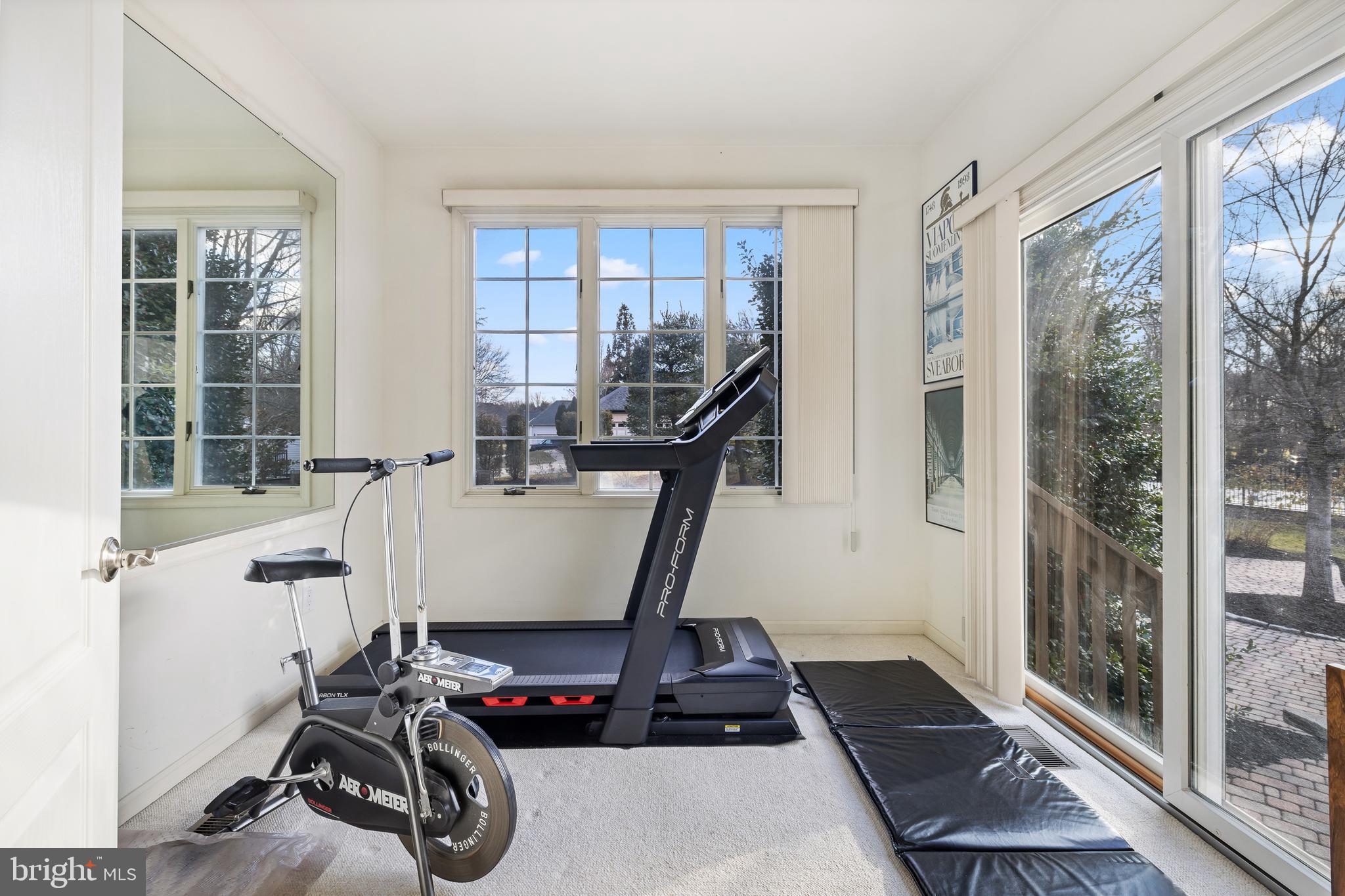 9 Jazz Way Mount Laurel, NJ 08054 - Photo 28 of 36 a room with gym equipment and a large window