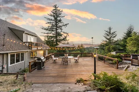 a view of a swimming pool with lounge chair