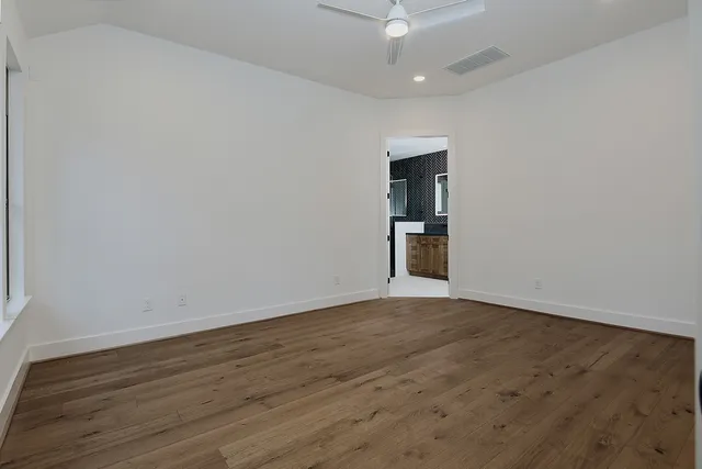 wooden floor in an empty room