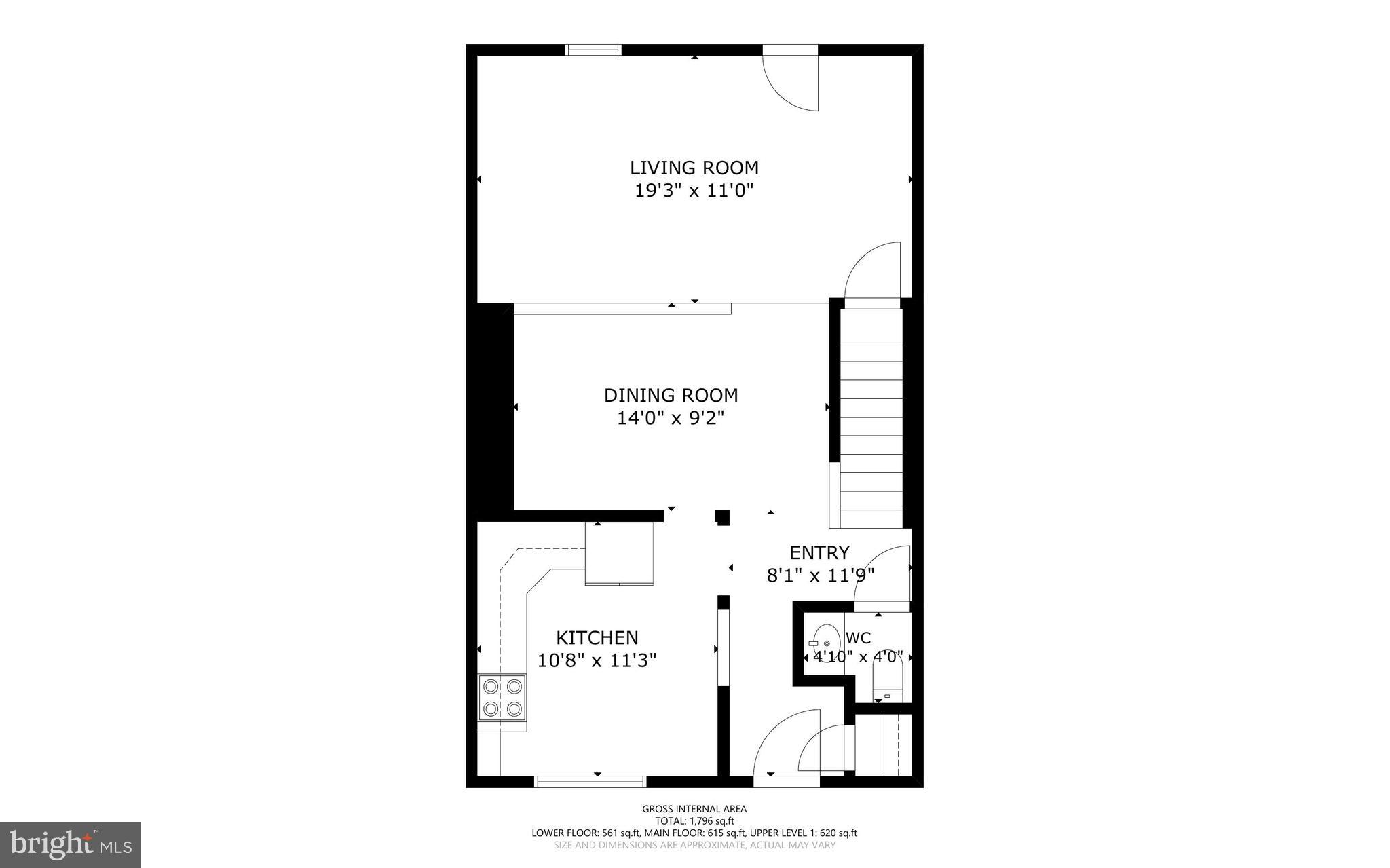 8037 Waterview Court Frederick, MD 21701 - Photo 32 of 33 Main level floor plan