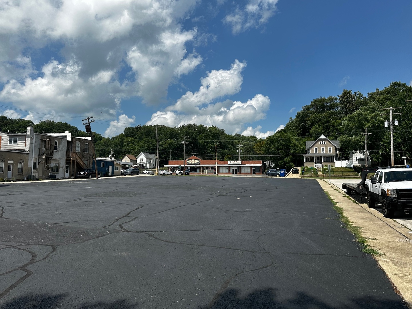 a view of street with cars