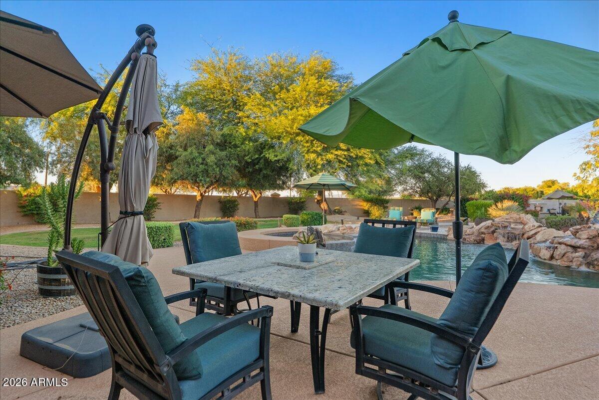 6427 South Magic Court Gilbert, AZ 85298 - Photo 43 of 71 a view of an outdoor sitting area with furniture