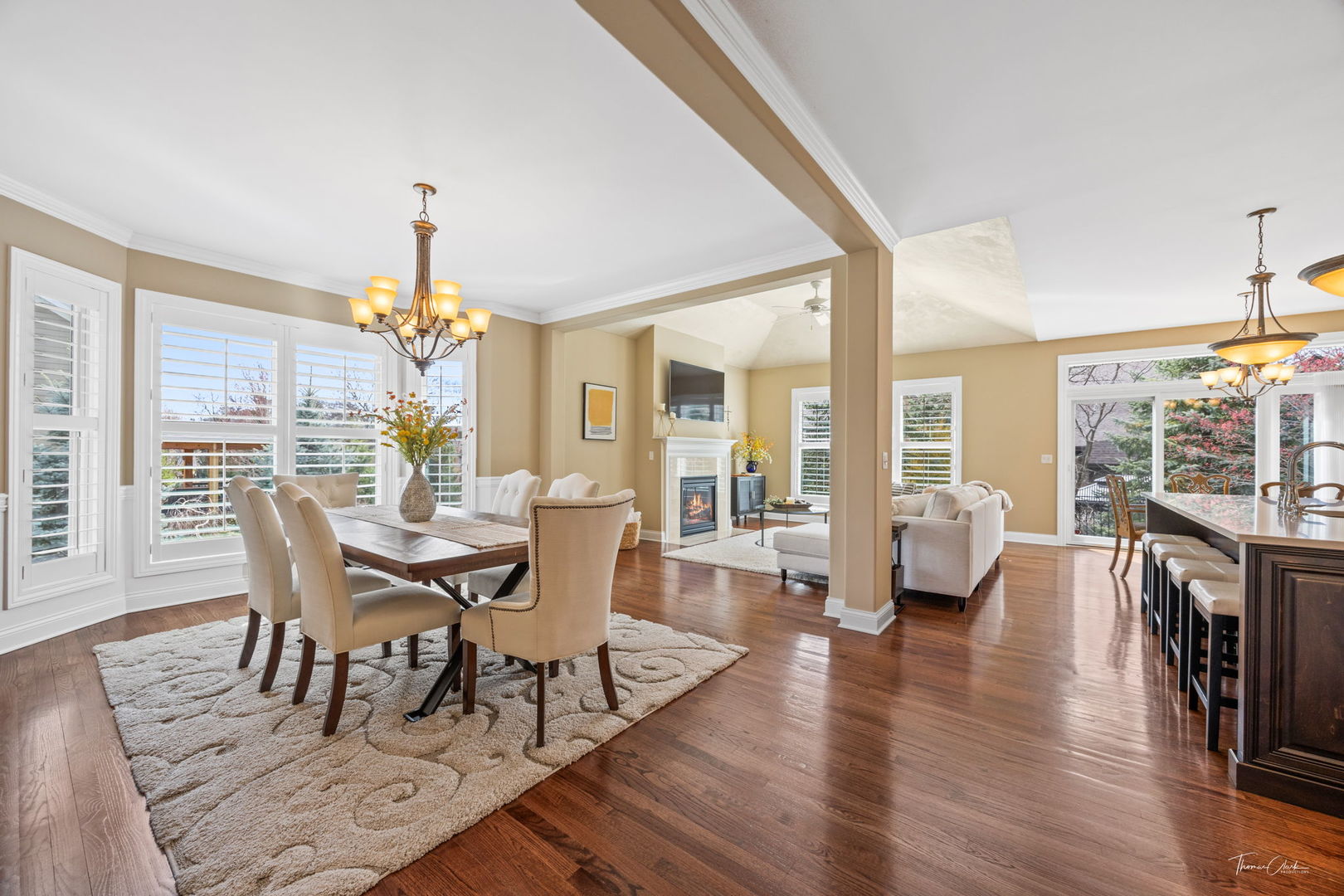 2018 Stoddard Avenue Wheaton, IL 60187 - Photo 7 of 38 a view of a dining room with furniture window and wooden floor