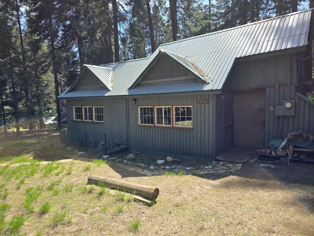 a backyard of a house