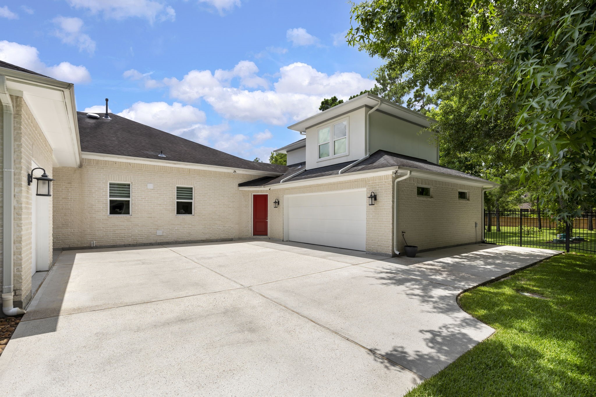 3918 Almond Court Spring, TX 77386 - Photo 37 of 42 a view of a white house with a big yard and large trees