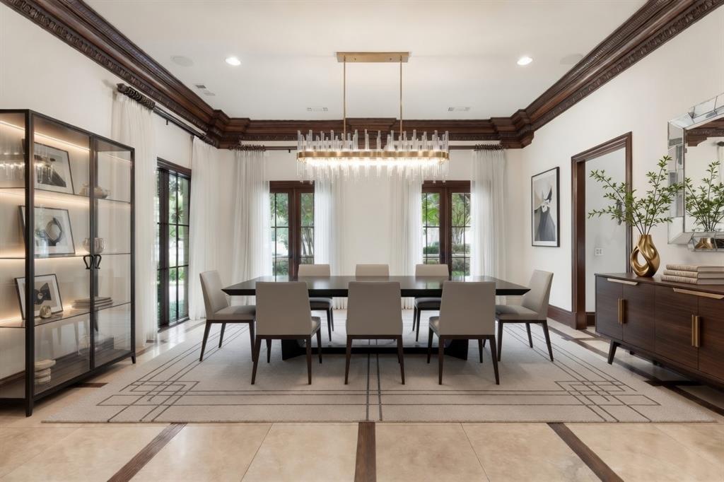 6413 Old Gate Road Plano, TX 75024 - Photo 12 of 39 a view of a dining room with furniture