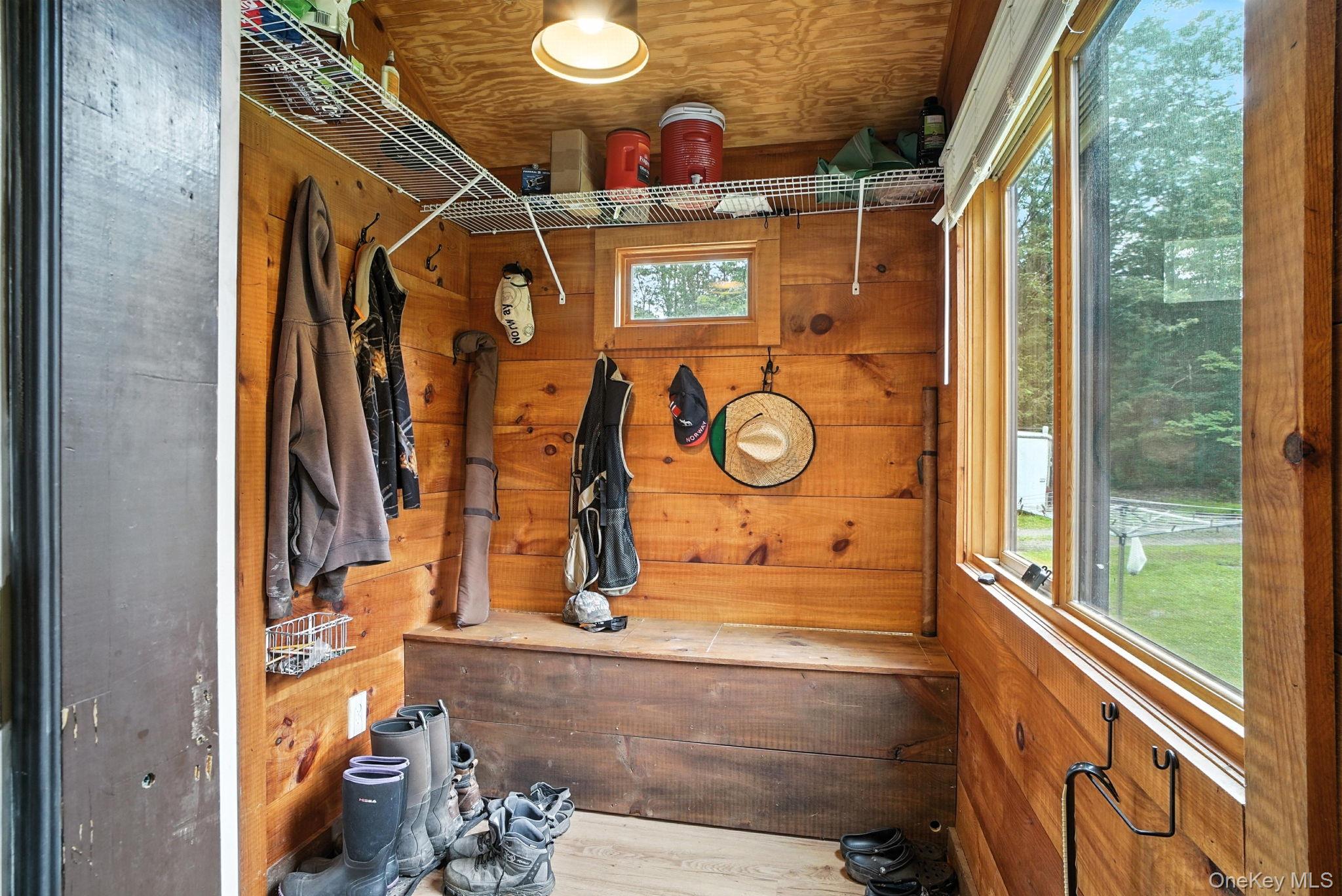 139 Renner Road Mountain Dale, NY 12763 - Photo 36 of 50 Mudroom with wood walls