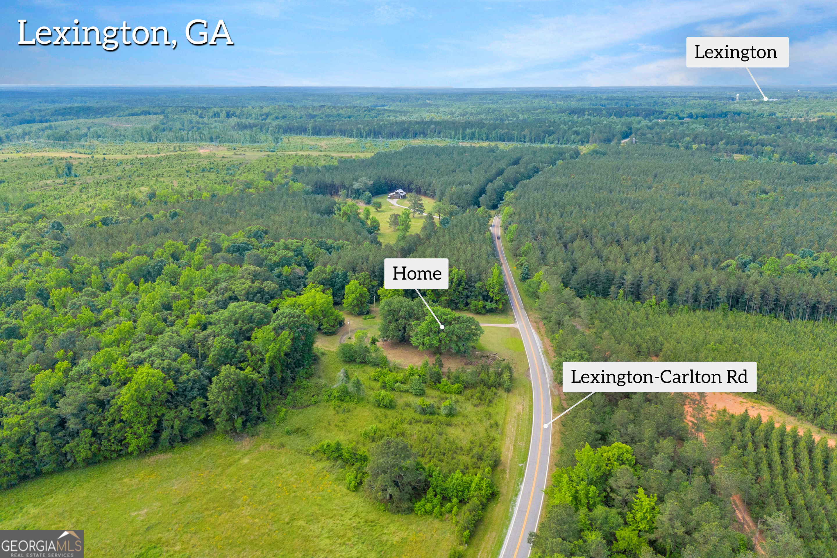 366 Lexington-Carlton Road Lexington, GA 30648 - Photo 18 of 20 a view of a field with an outdoor space
