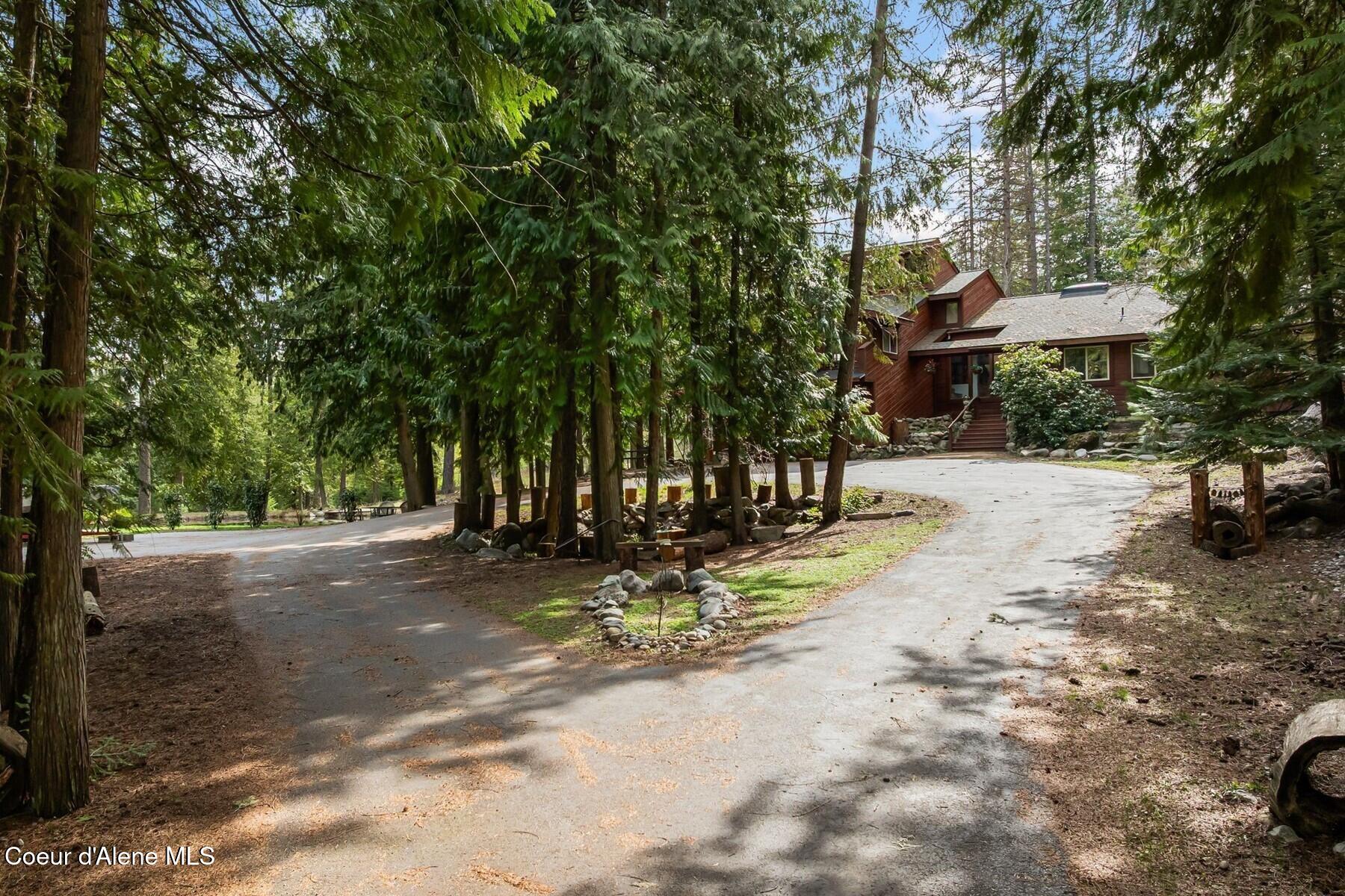 177 Hawkins Spur Road Sagle, ID 83860 - Photo 28 of 70 Circular Driveway wCedar Grove