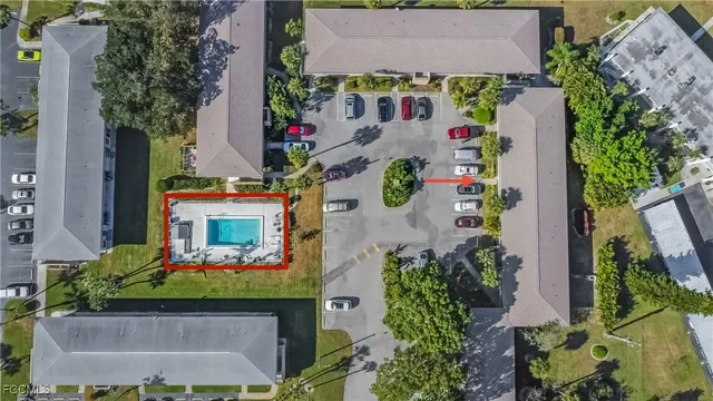 an aerial view of house with outdoor space