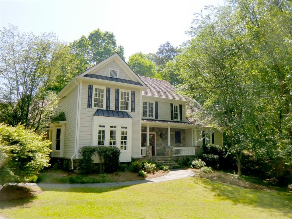 138 River Overlook Road Dawsonville, GA 30534 - Photo 1 of 1 Front Of Home With Rocking Chair Front Porch