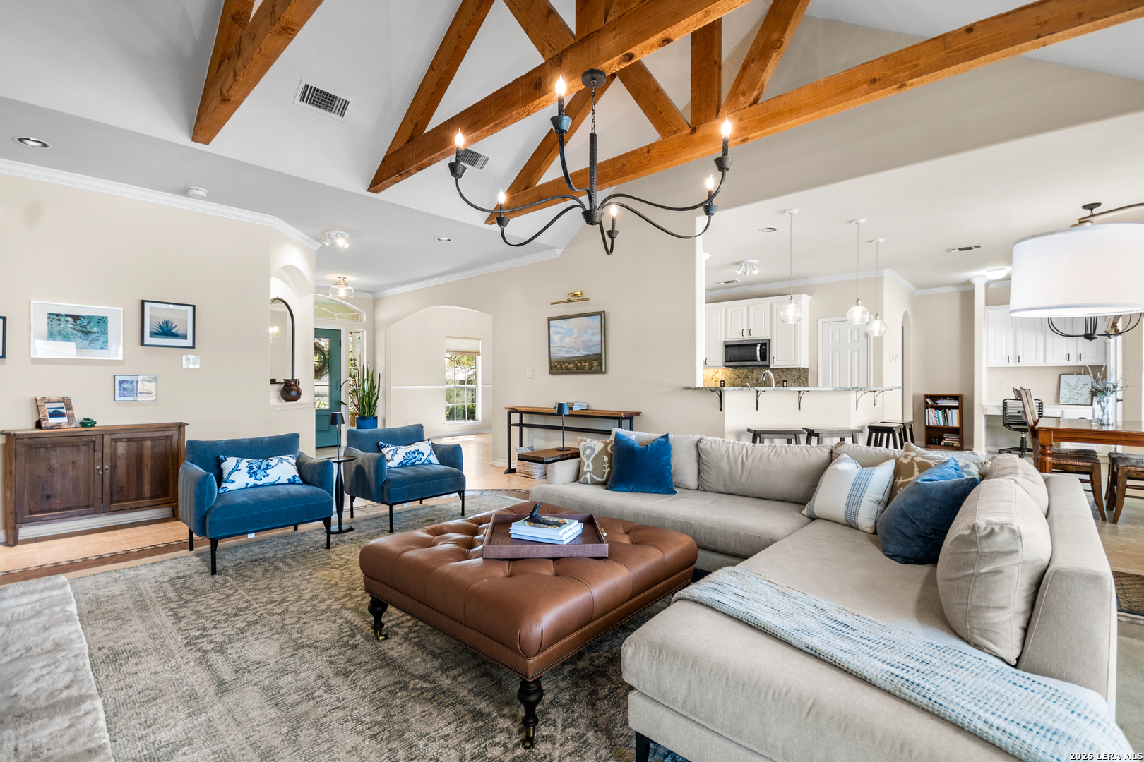 108 Jackrabbit Circle Boerne, TX 78006 - Photo 22 of 50 a living room with furniture a ceiling fan and a rug