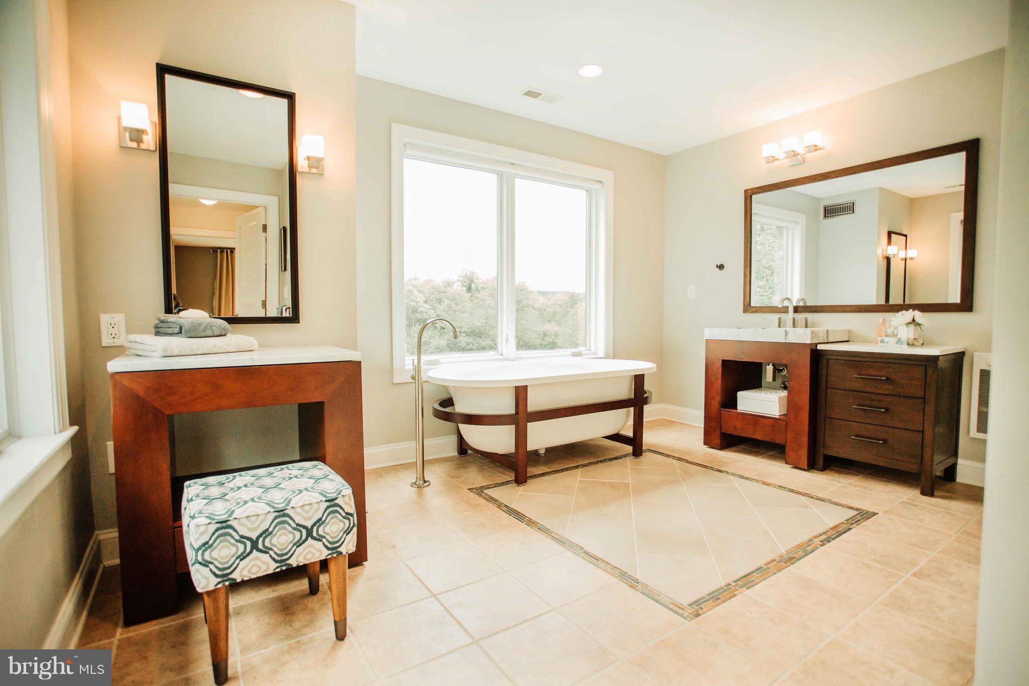 289 Rabbits Rest Lane Shepherdstown, WV 25443 - Photo 37 of 57 Renovated Master Bath. Tub with a view!
