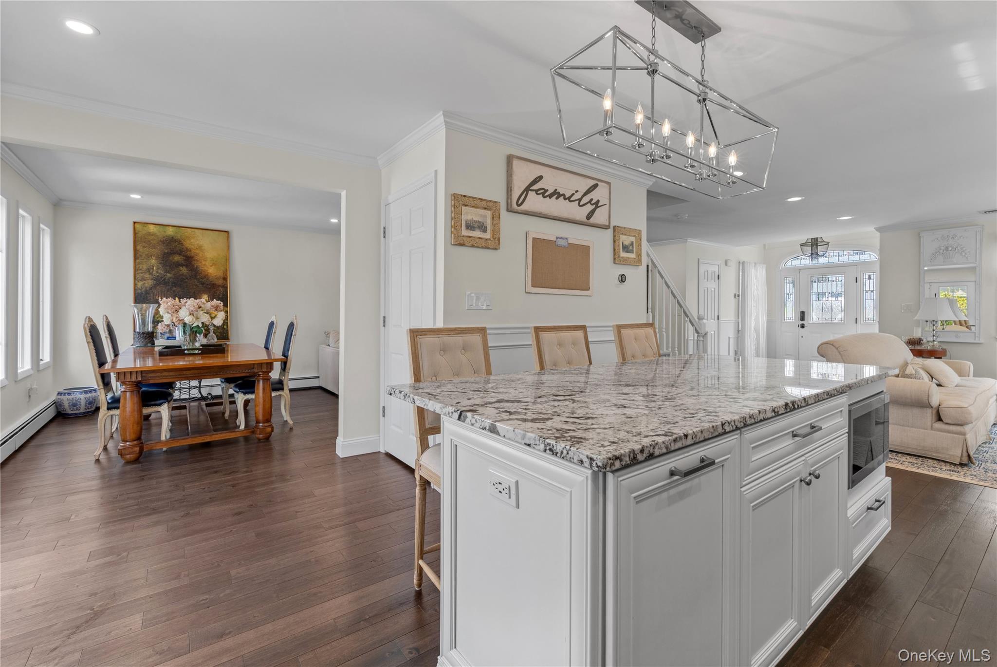 23 Grove Street Cold Spring Harbor, NY 11724 - Photo 7 of 21 a living room with stainless steel appliances granite countertop furniture and kitchen view